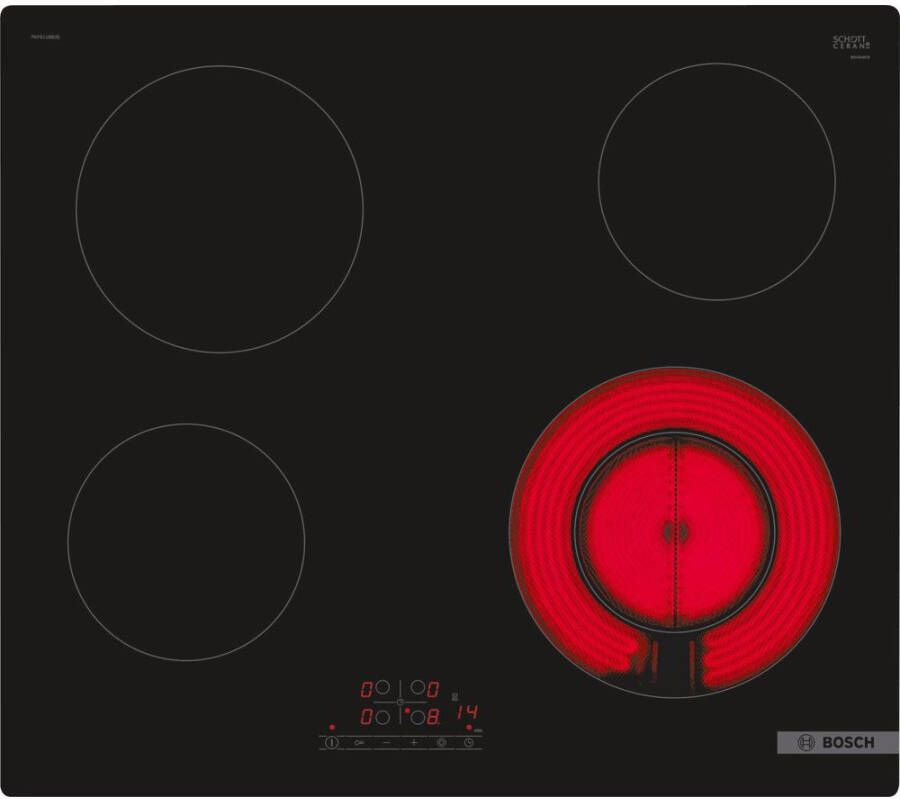 Bosch PKF611BB2E Keramische inbouwkookplaat Zwart