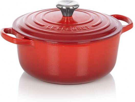 Le Creuset Ronde Braad -/Stoofpan(20 cm)Kersenrood
