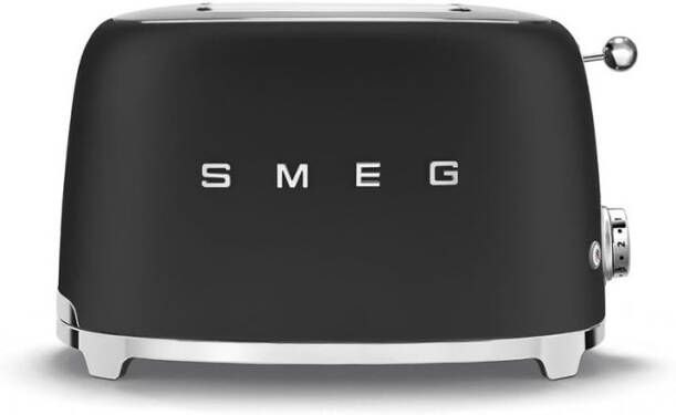 Smeg Broodrooster 2 Sleuven Mat Zwart Tsf01blmeu