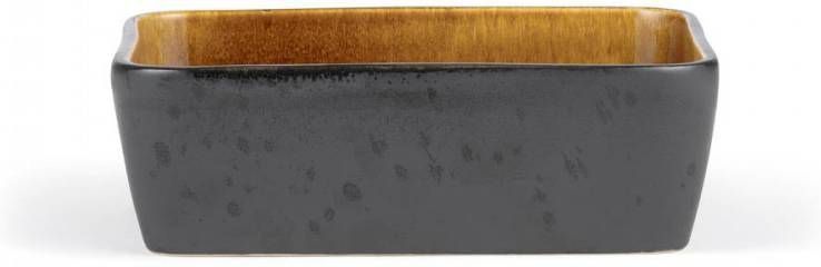 Bitz Ovenschaal Gastro Zwart/Amber 19 X 14 X 6 Cm/900 Ml