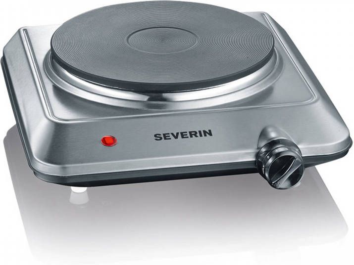 Severin kookplaat met behuizing van rvs Zilverkleur