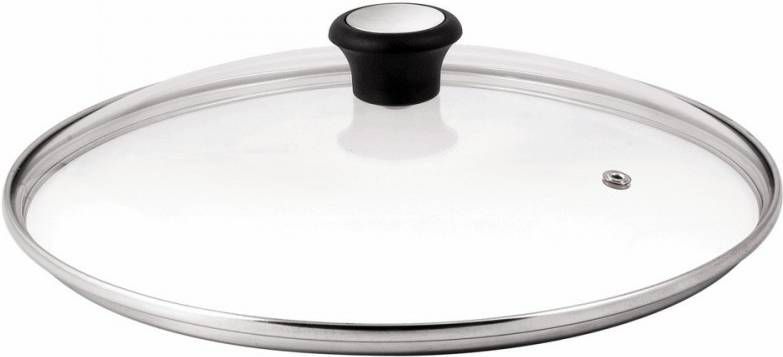 Tefal 280976 Tableware glazen deksel 26cm Kookaccessoires Zwart