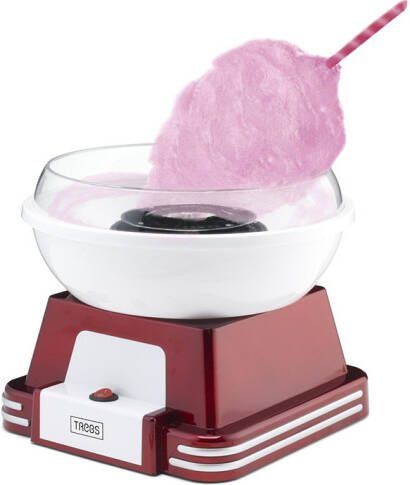 Trebs Suikerspinmachine Retro 99389 Rood zilver