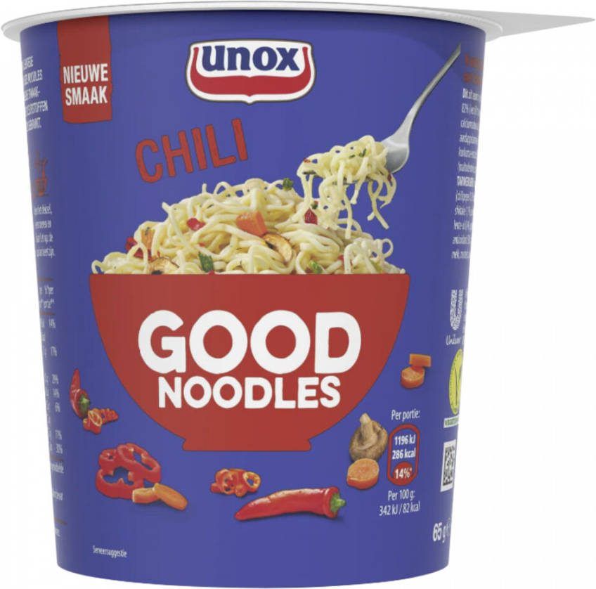 Unox 4x Good Noodles Cup Chili 65 gr