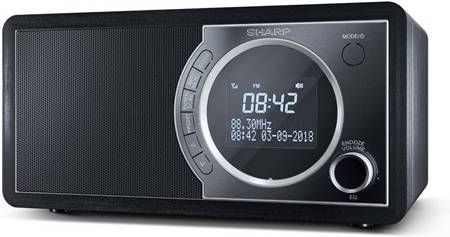 Sharp Dr 450bk Dab Fm Radio Met Bt Zwart
