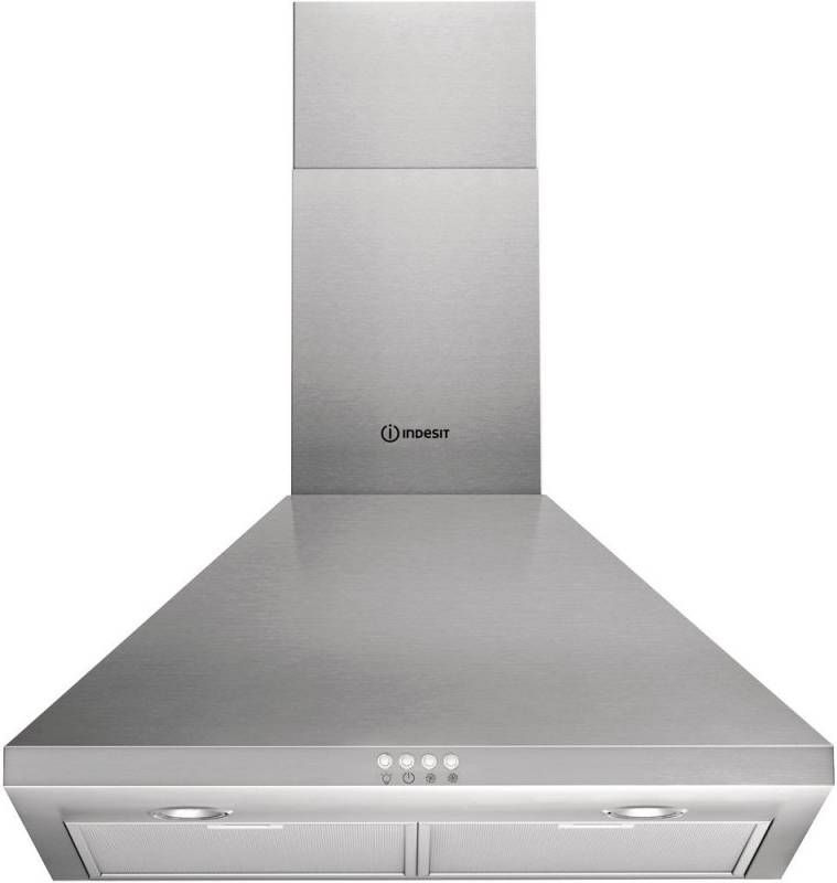 Indesit IHPC 6.4 LM X Schouwkap Zilver