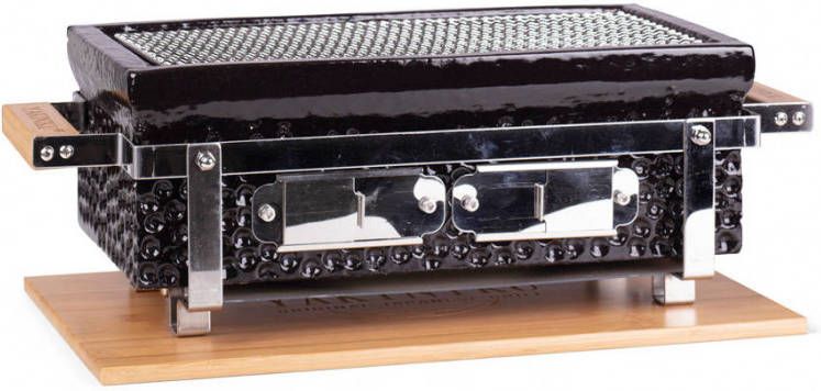 Yakiniku Houtskoolbarbecue Shichirin 39 X 21, 5 X 13 Cm Zwart
