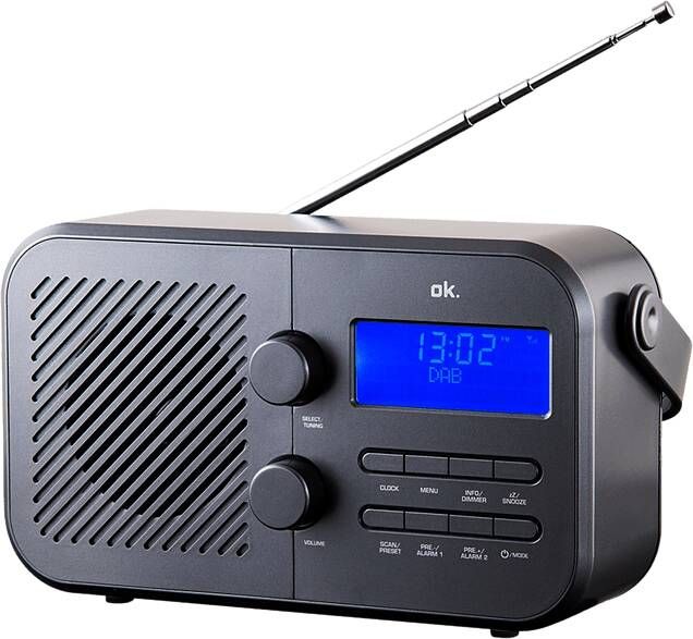 OK . Ord 220 Dab+ Digitale Radio Zwart
