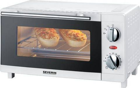 Severin Mini oven TO 2054 4 voudige schakelaar, korte opwarmtijd, bijzonder compact