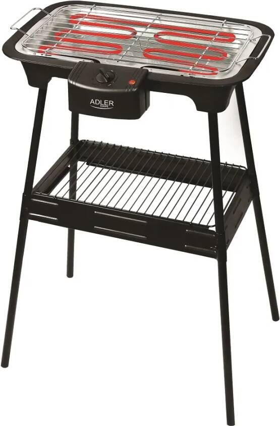 Voordeelketen Adler Ad 6602 Elektrische Barbecue 2000 Watt Zwart